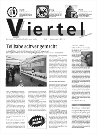 Die Viertel Nr. 21 - Ausgabe März/April 2013 Die Viertel Nr. 21 Ausgabe März/April 2013